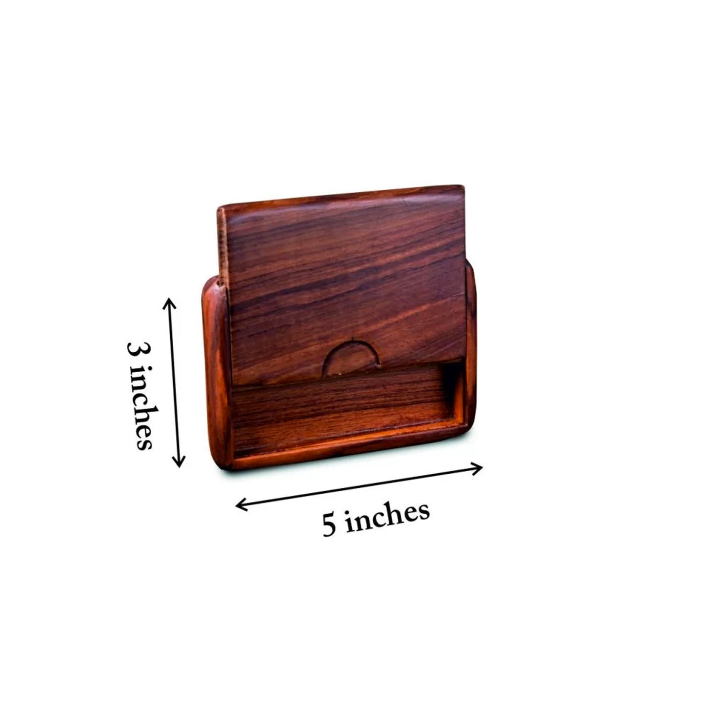 Visiting Card Slide Case Teakwood - Alaya