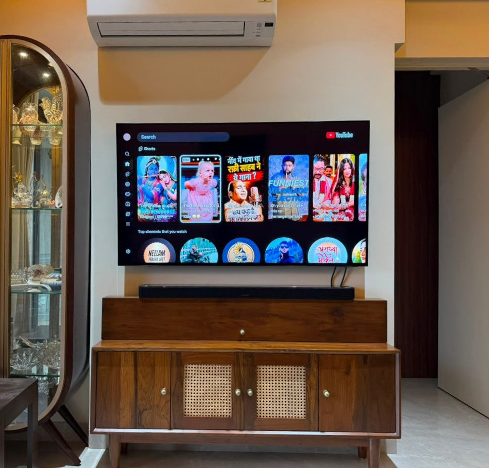 Rattan Teakwood Cabinet