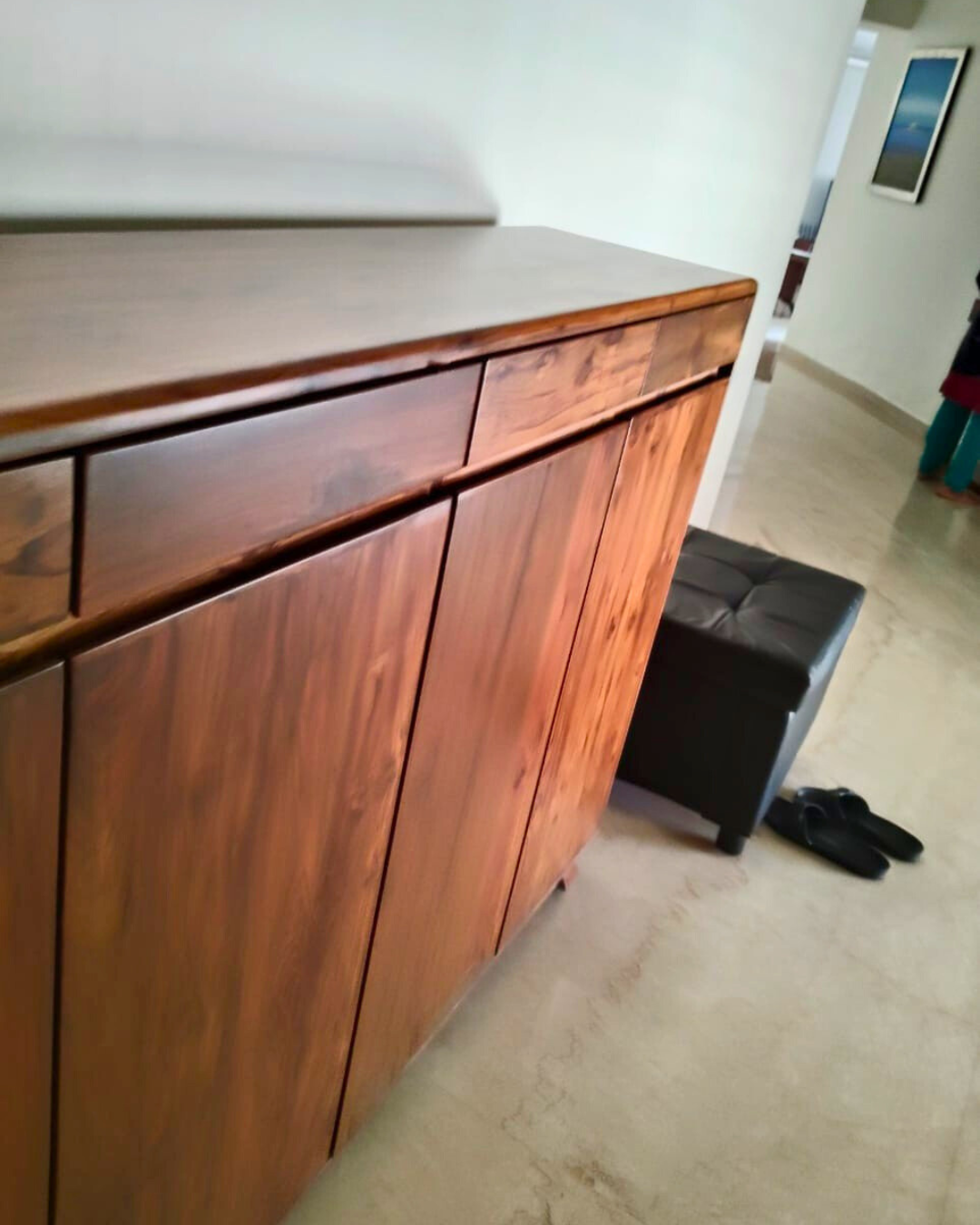 Bespoke Shoe cabinet - 'Pādatrāṇa-koṣṭhaḥ'