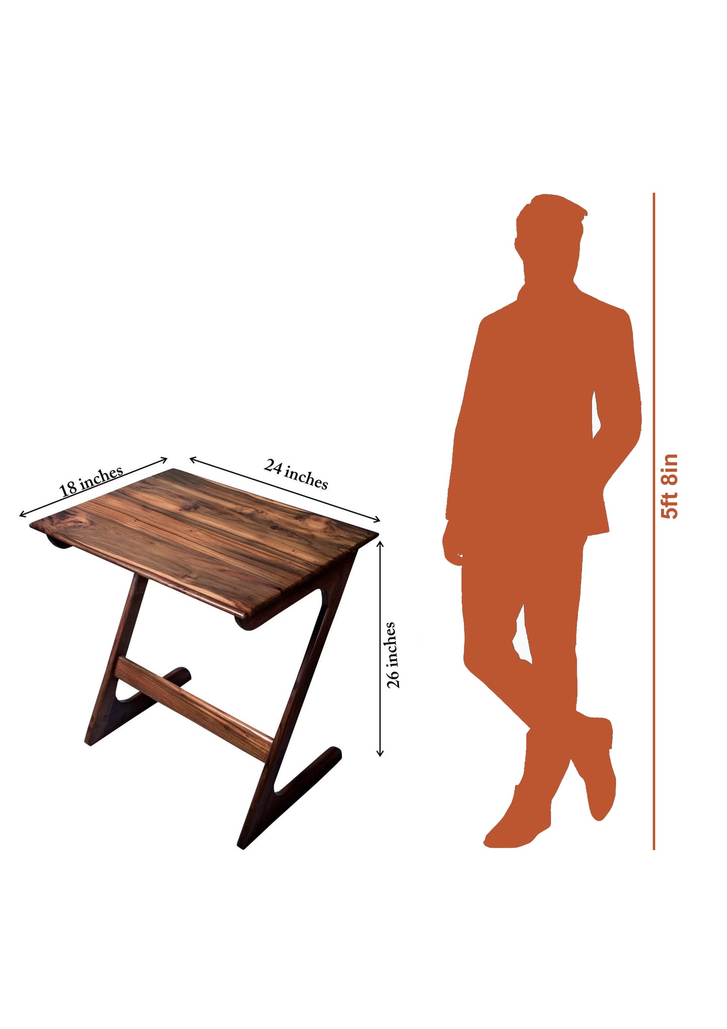 Work From Home (WFH) Z Table: Teakwood