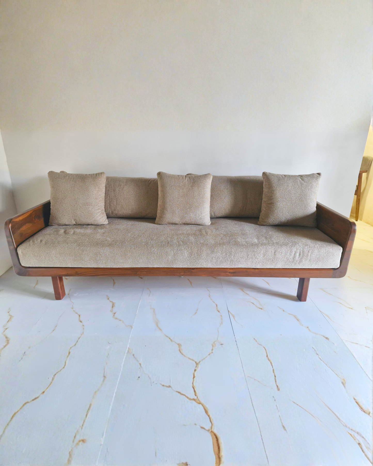 Sukhasandah- Luxury 3 seater Teakwood sofa