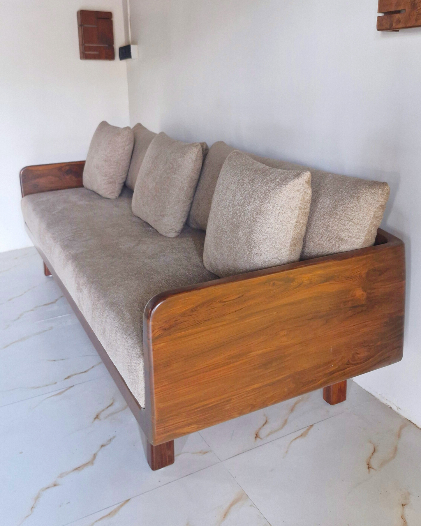 Sukhasandah- Luxury 3 seater Teakwood sofa