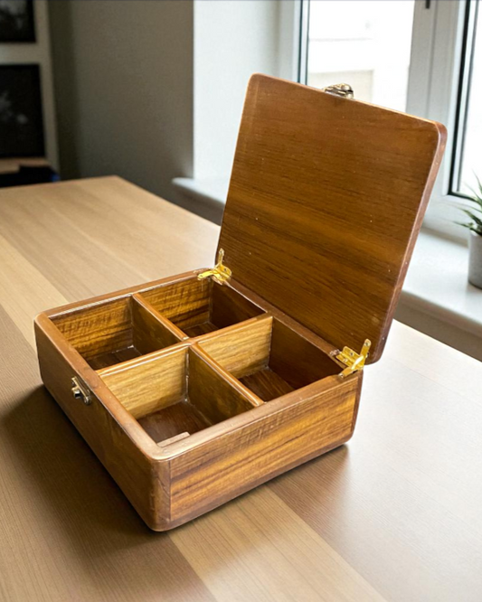 The Bespoke Teakwood Tea Bag Holder