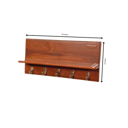 Dha - The Key holder with shelf (Teakwood)