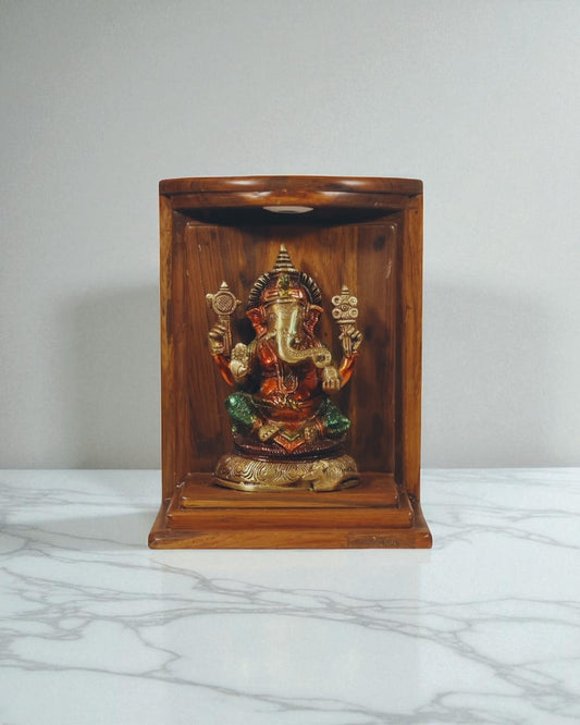 Shri Ganesh Teakwood Temple (Alay) – Gajanan